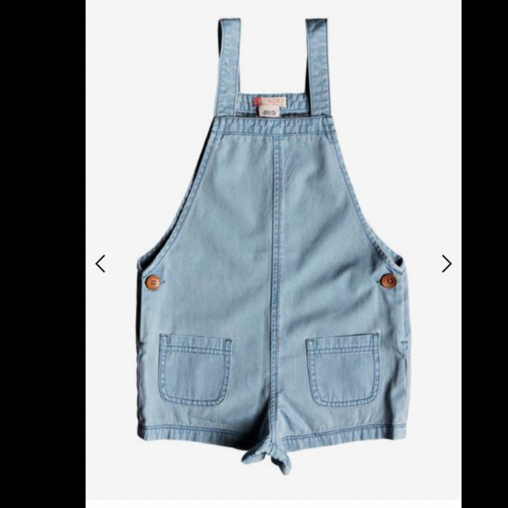 Girls Roxy Denim Overalls Size 2 New With Tags